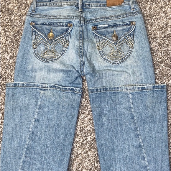 Vintage Juniors Vigoss light wash, size 1, flare - Picture 6 of 12